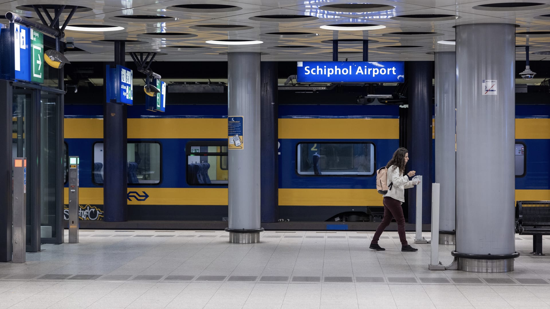 Tot de avond geen treinen van en naar Schiphol vanuit Utrecht en Amsterdam