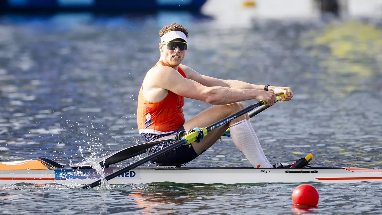 Nederlandse roeiers Florijn en Van Dorp overtuigend naar finale in skiff
