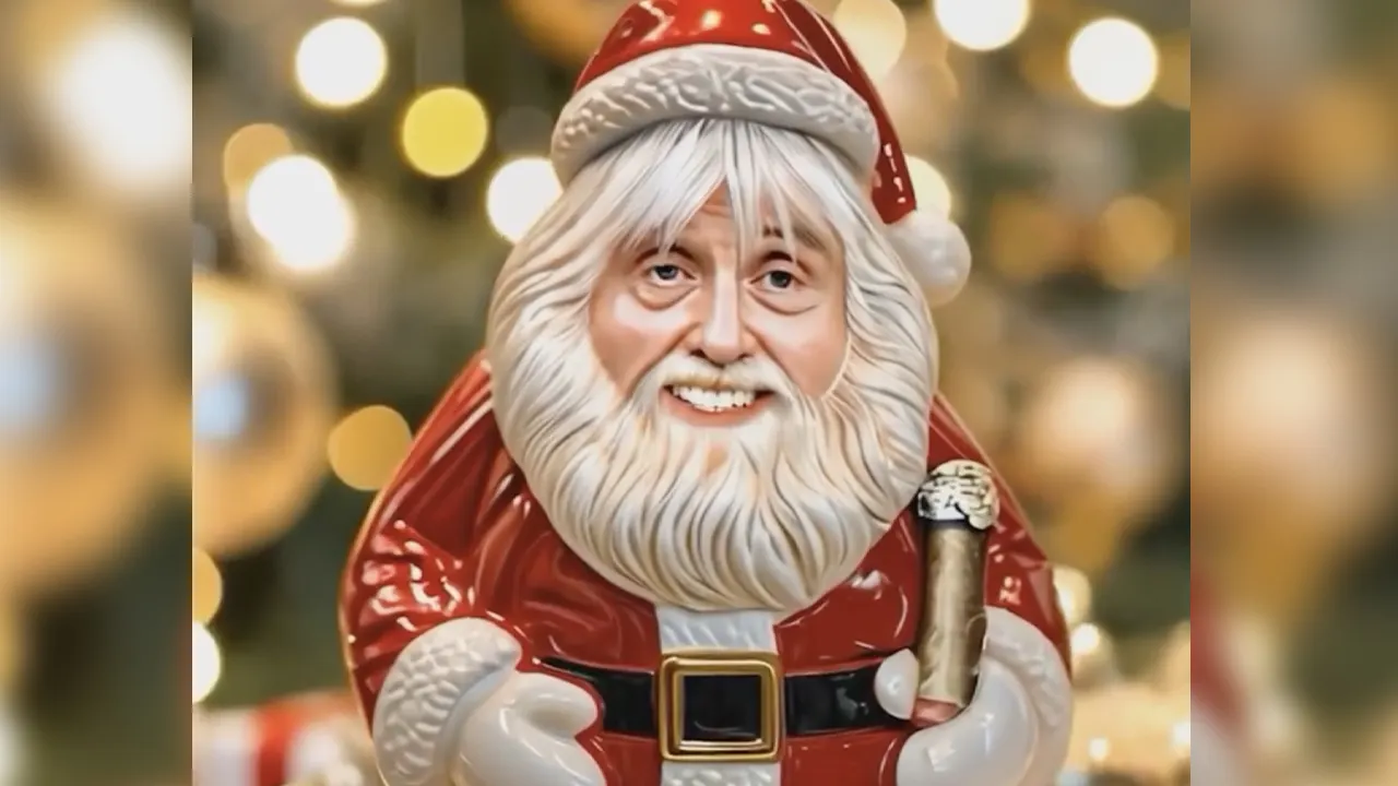 Video: Johan Derksen spreekt kerstpromo voor Veronica in