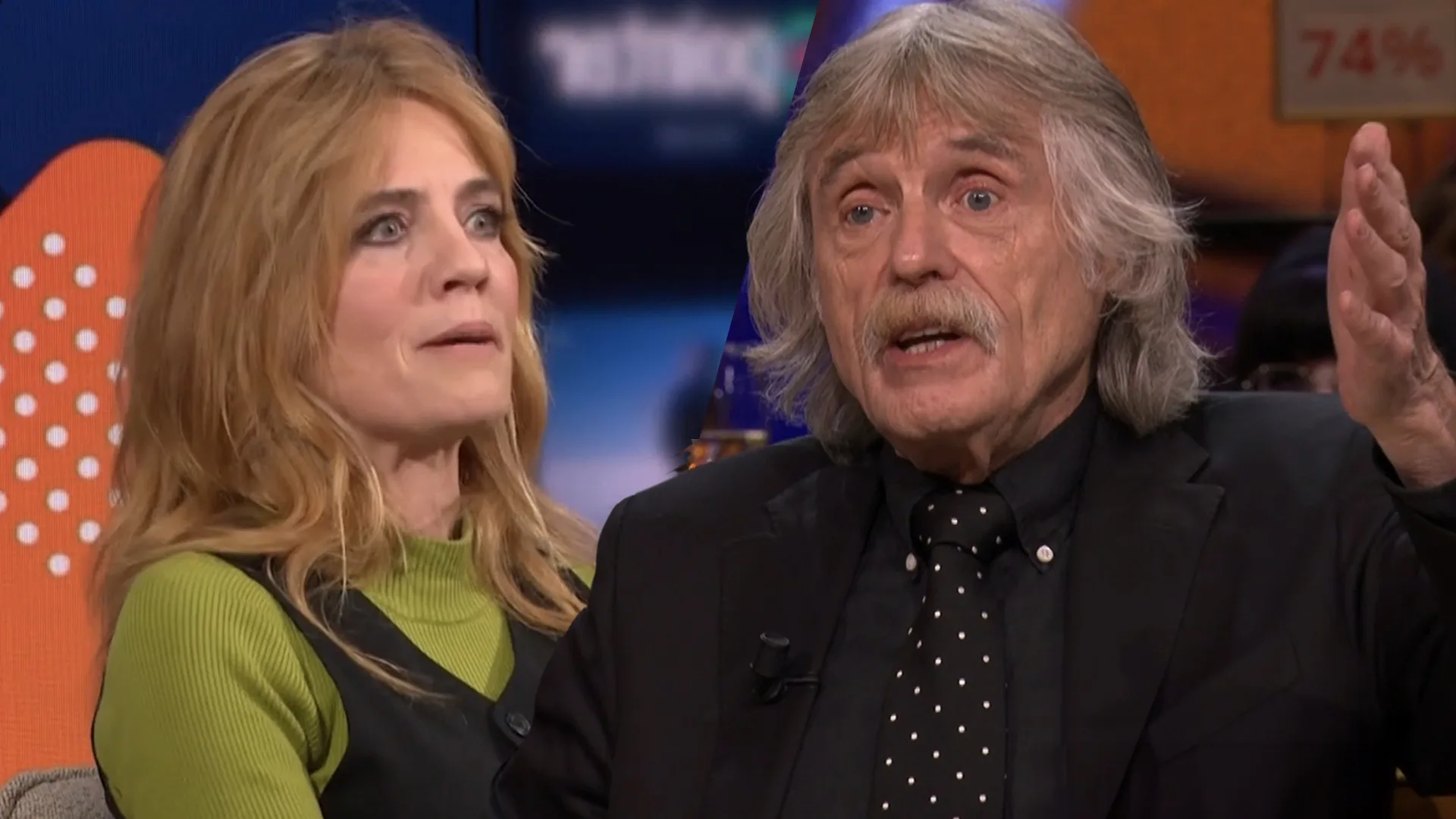 Johan Derksen ziet pissige Ilse Warringa: 'Ze overschat haar eigen serietje wel een beetje'