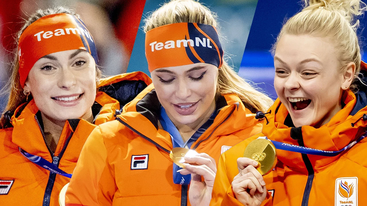 Historisch aantal goud brengt Nederland naar plek drie in medaillespiegel