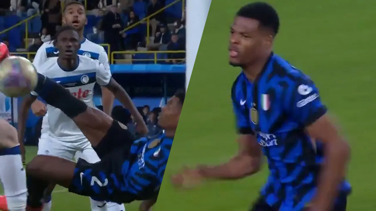 Videogoals: Dumfries loodst Inter met omhaal en prachtgoal naar Supercoppa-finale