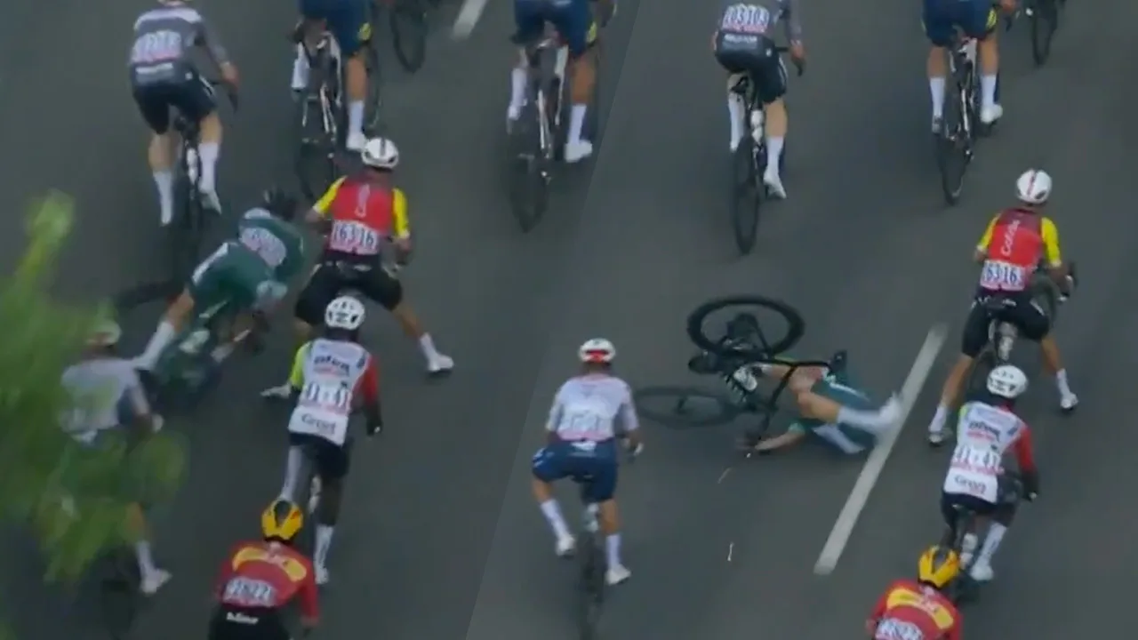 Video: Groenetruidrager Jasper Philipsen uit Tour de France na harde val