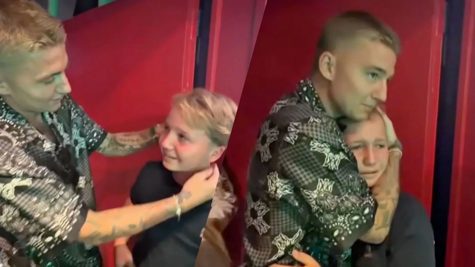 Mart Hoogkamer verrast jonge fan in Madame Tussauds: 'Niet huilen, jongen!'