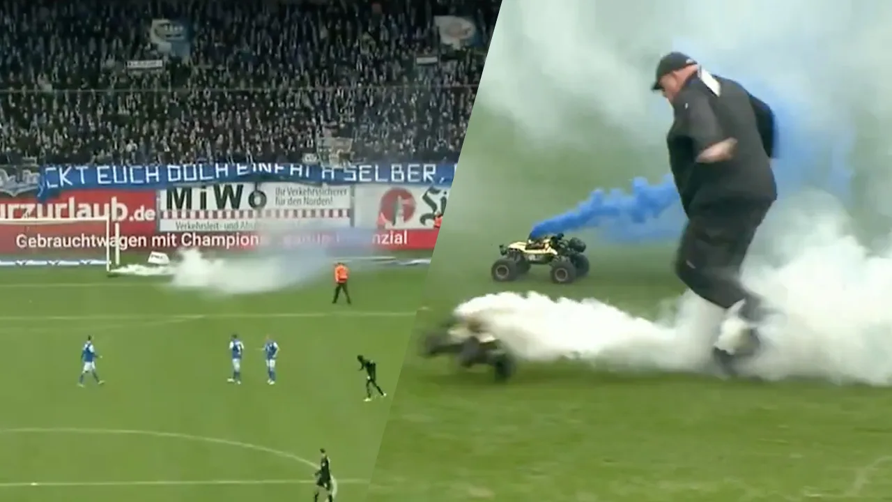 Protesten in Duitsland gaan door: supporters sturen auto's met rookbommen veld op