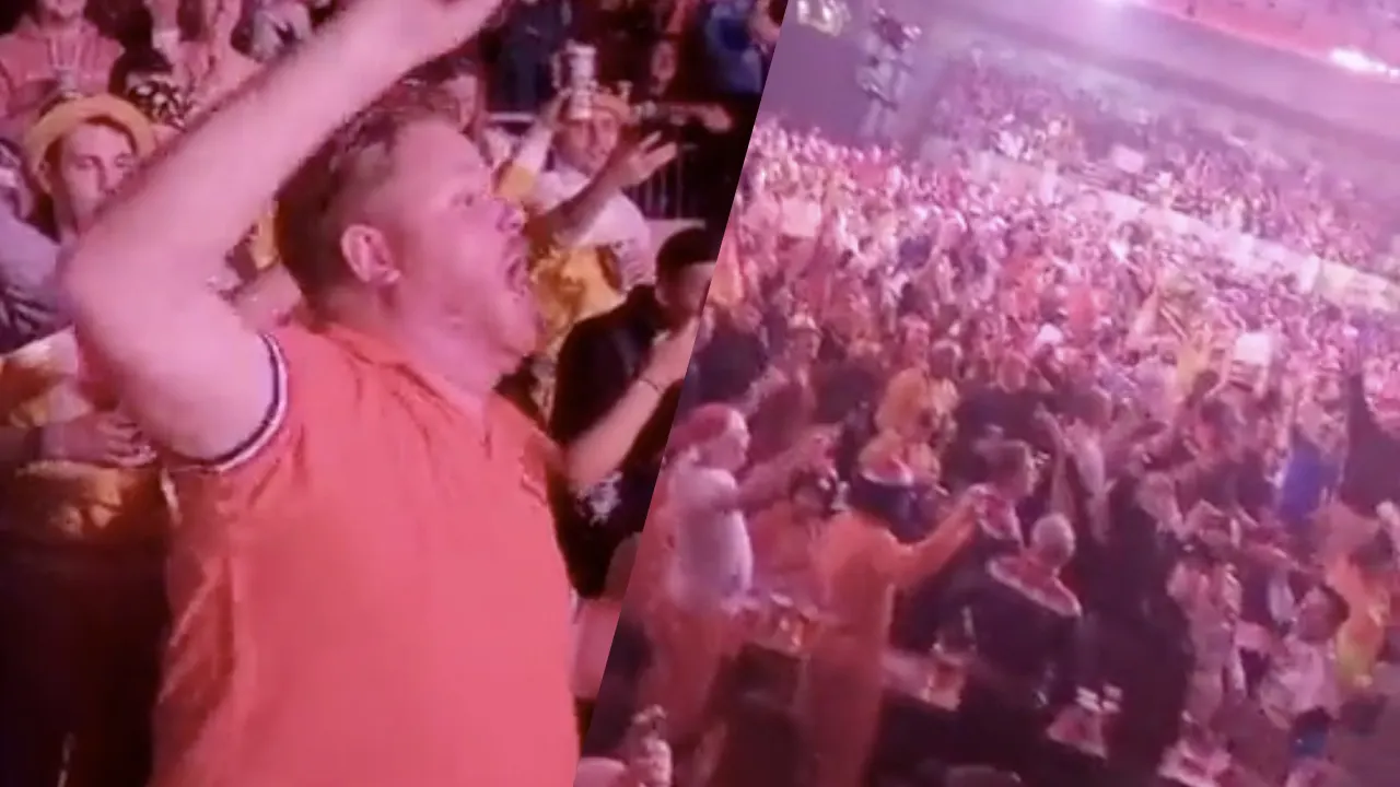 Video: Brabantse wethouder absolute sfeermaker in Ally Pally: 'Hey, hey baby! Oeh, ah!'