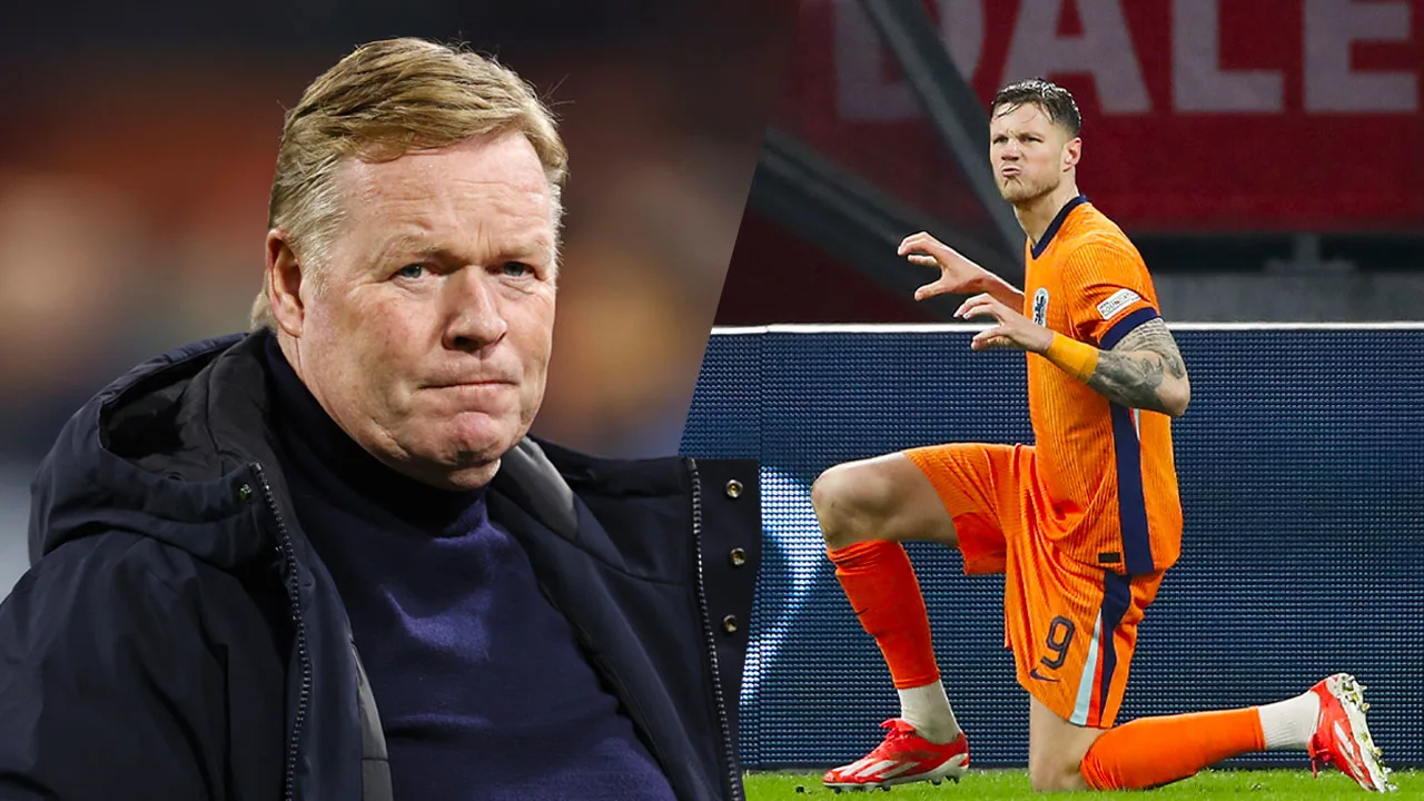 Koeman neemt het op voor juichende Weghorst: 'De boel was onder controle'
