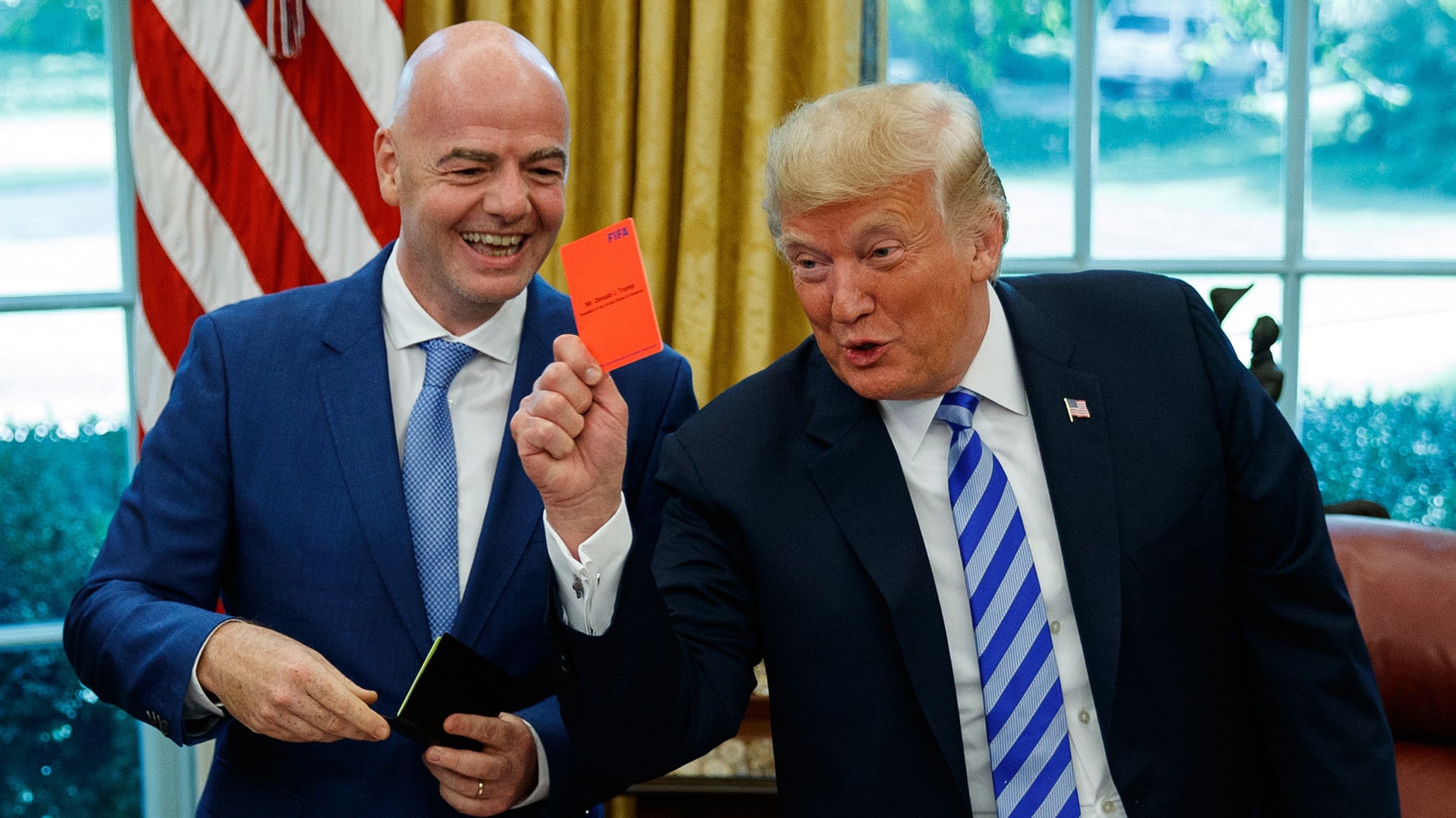 Trump onthult details uit telefoongesprek met FIFA-baas Infantino: 'Ik heb alleen gevraagd...'