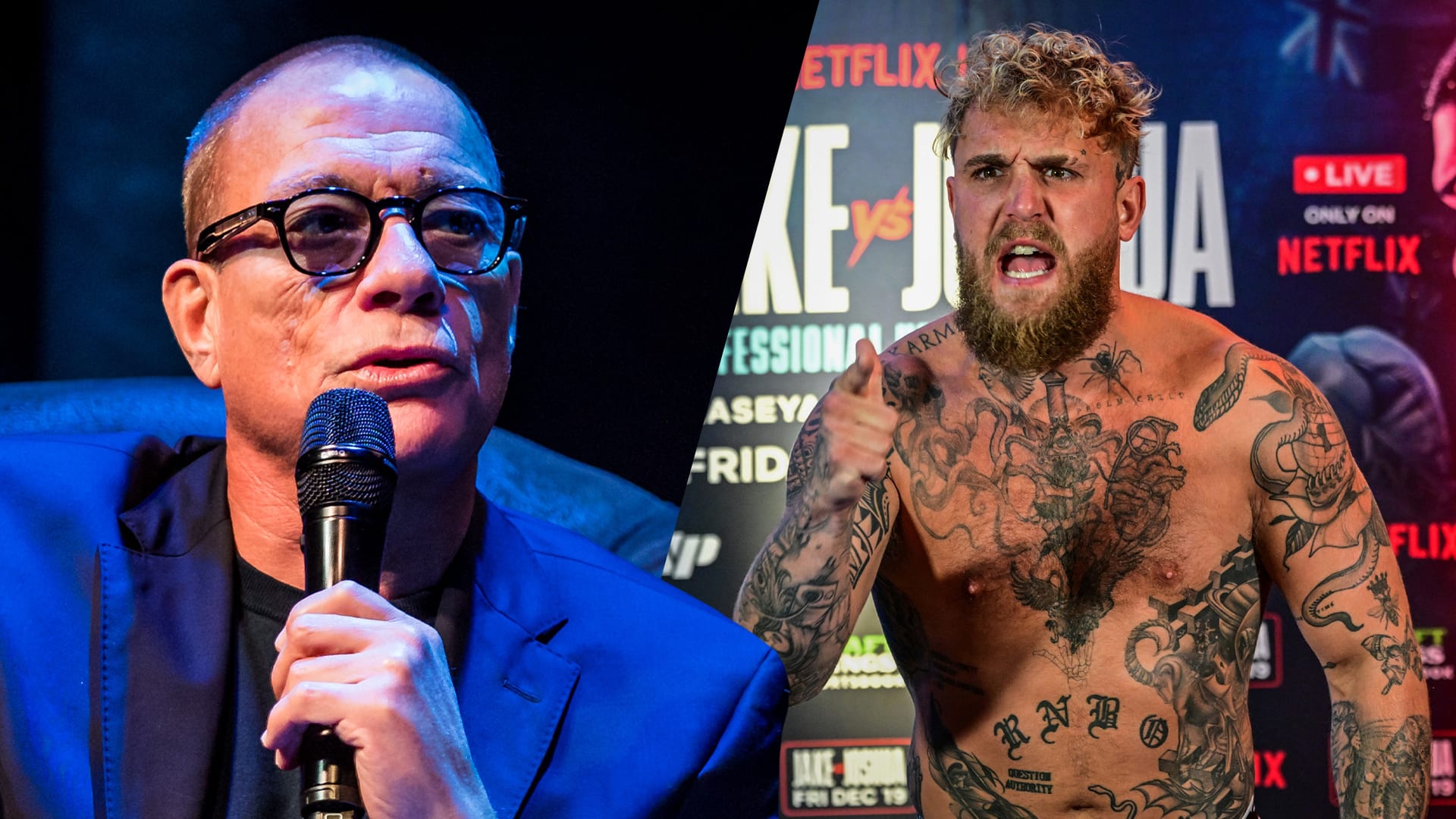 Jean-Claude Van Damme (65) daagt Jake Paul uit voor gevecht: 'Ik wil je gewoon in elkaar trappen'