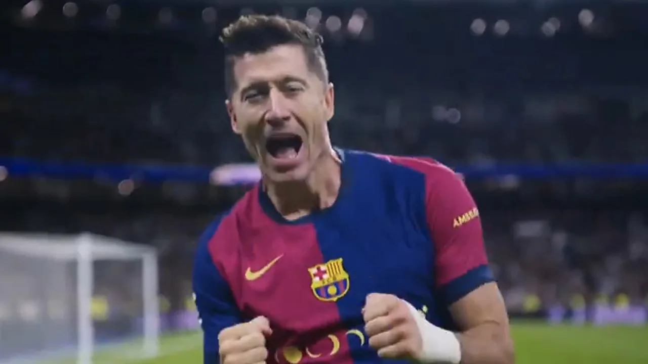 Videogoals: Lewandowski twee keer trefzeker in twee minuten tijdens El Clásico