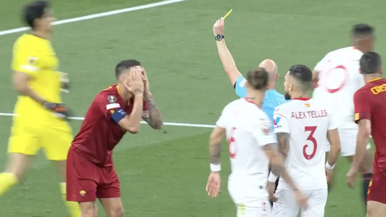 GEEL: Pellegrini wordt bestraft na schwalbe in strafschopgebied Sevilla