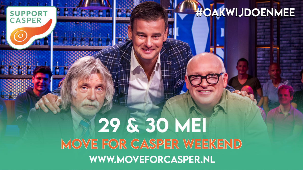 Kom net als de mannen van VI in beweging voor Support Casper tijdens Move for Casper!