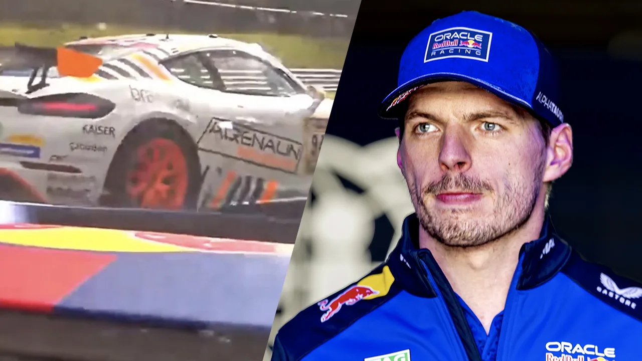 Video: Team Max Verstappen ontvangt gridstraf op Nordschleife na botsing met Porsche