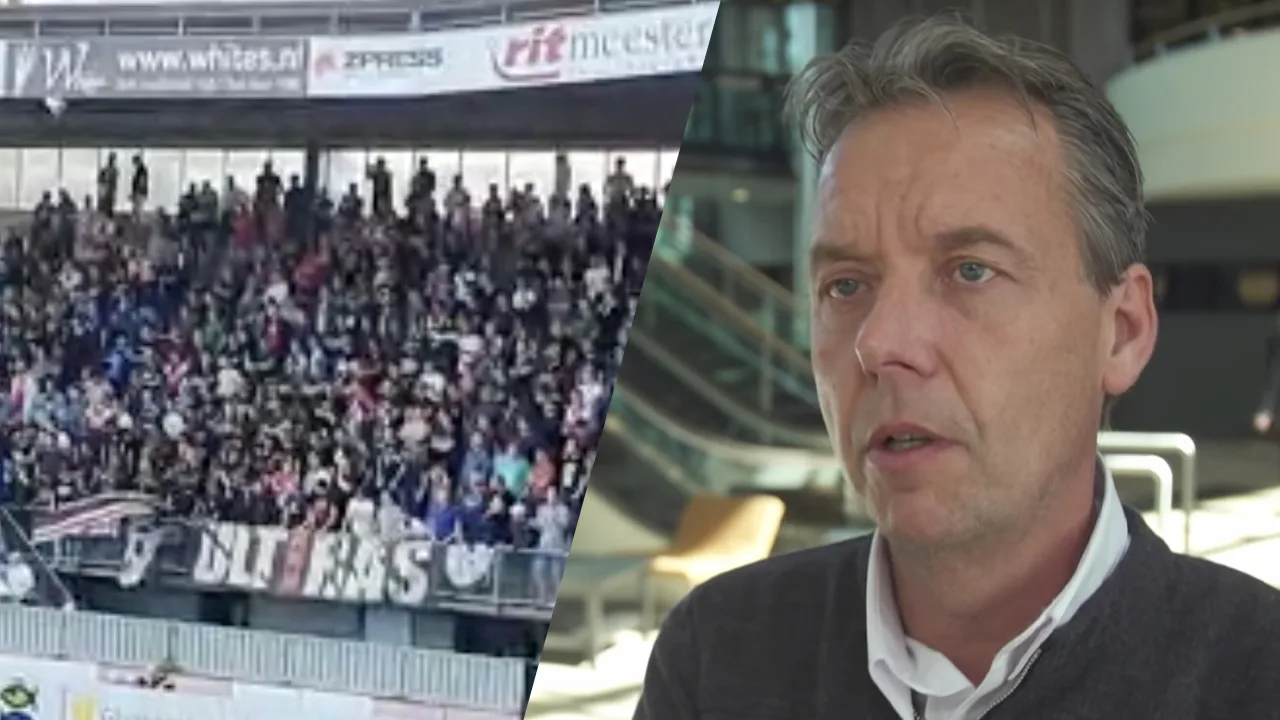 Ajax-supporters gaan los op Valentijn: 'Eruit nu met die rat!'