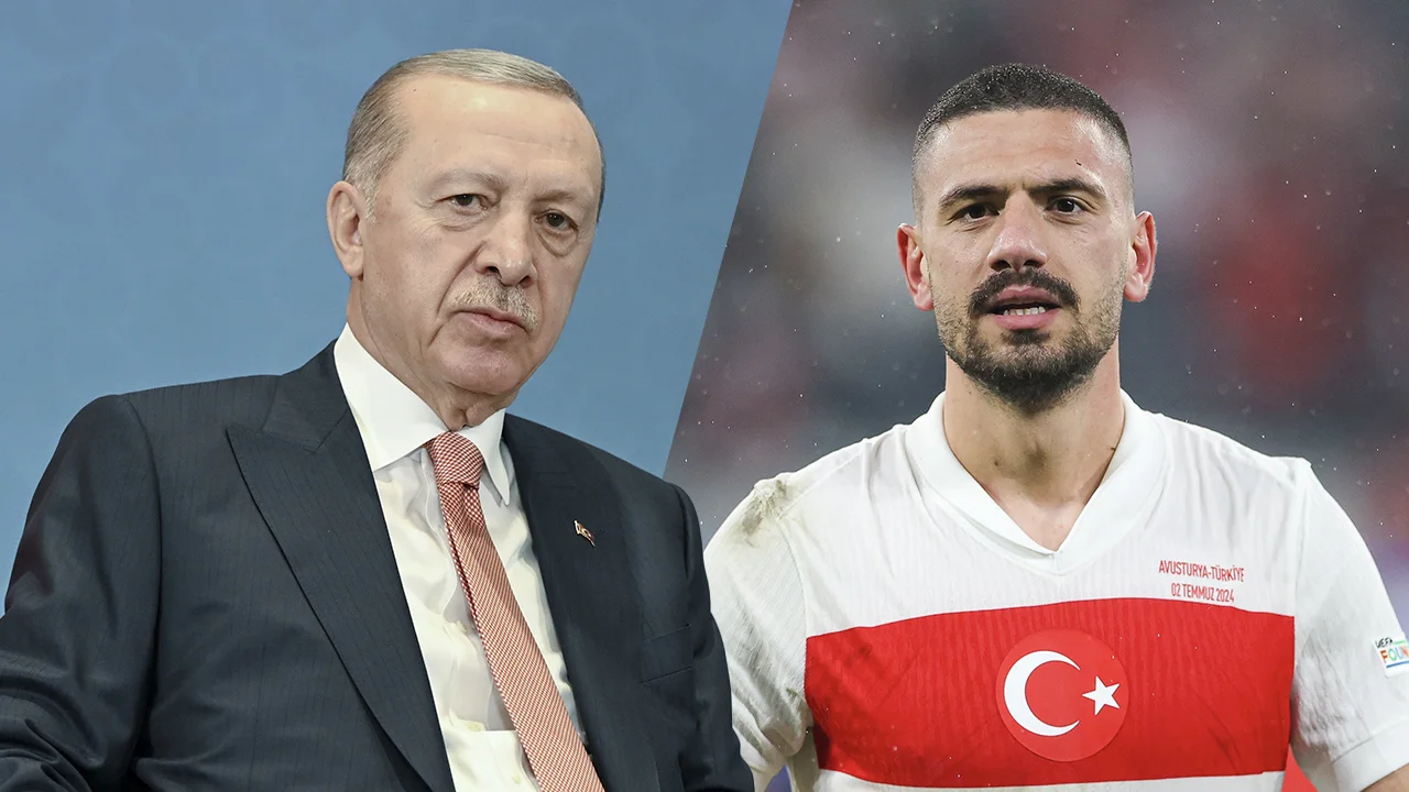 Erdogan woest op UEFA om schorsing Demiral: 'Duitsland heeft ook een adelaar op het shirt'