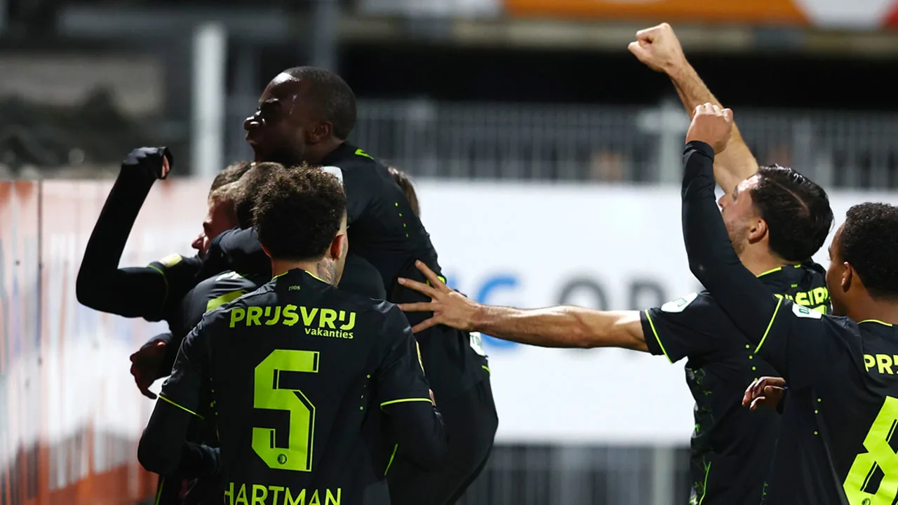 Feyenoord knokt zich naar zege tegen RKC Waalwijk