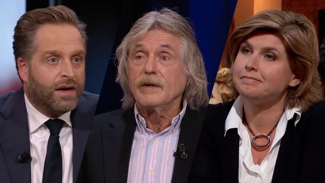 Angela de Jong: 'Aan het gezicht van Hugo de Jonge zag je dat Johan Derksen raak schoot'