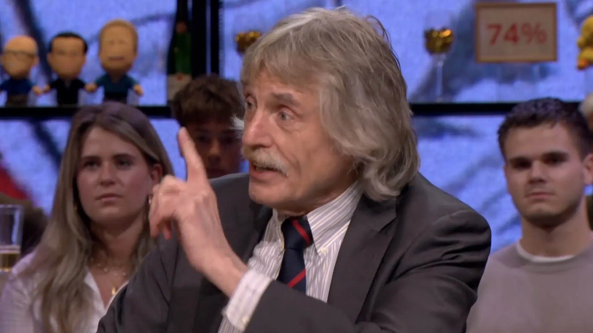 Johan Derksen ergert zich aan steunbetuigingen van Ron Jans en Peter Bosz aan John Heitinga