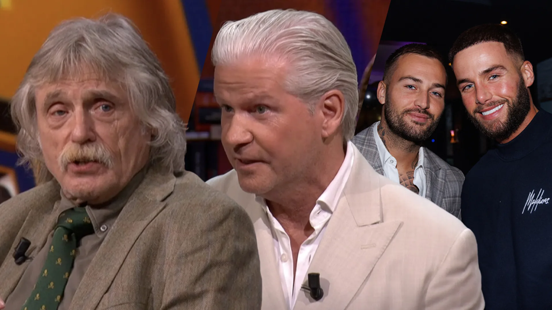 Dries Roelvink confronteert Johan Derksen met kritiek op zoons Dave en Donny Roelvink 
