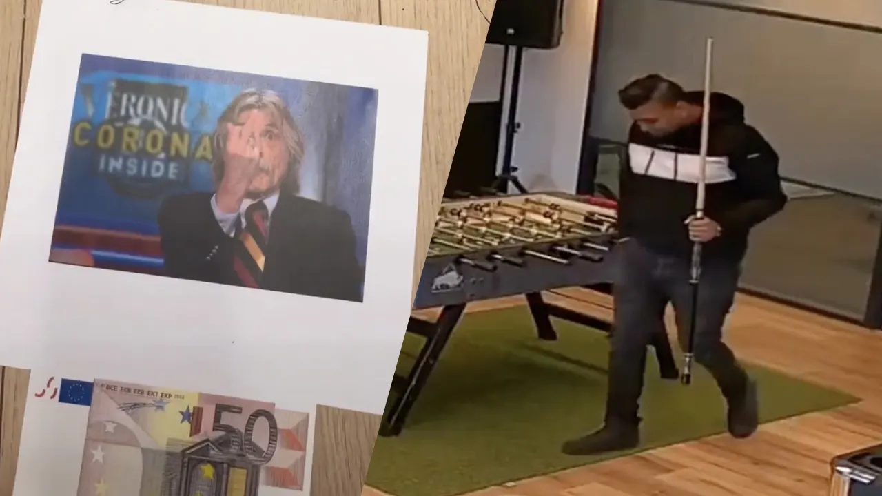 Autoverkoper neemt collega's in de maling met foto van Johan Derksen