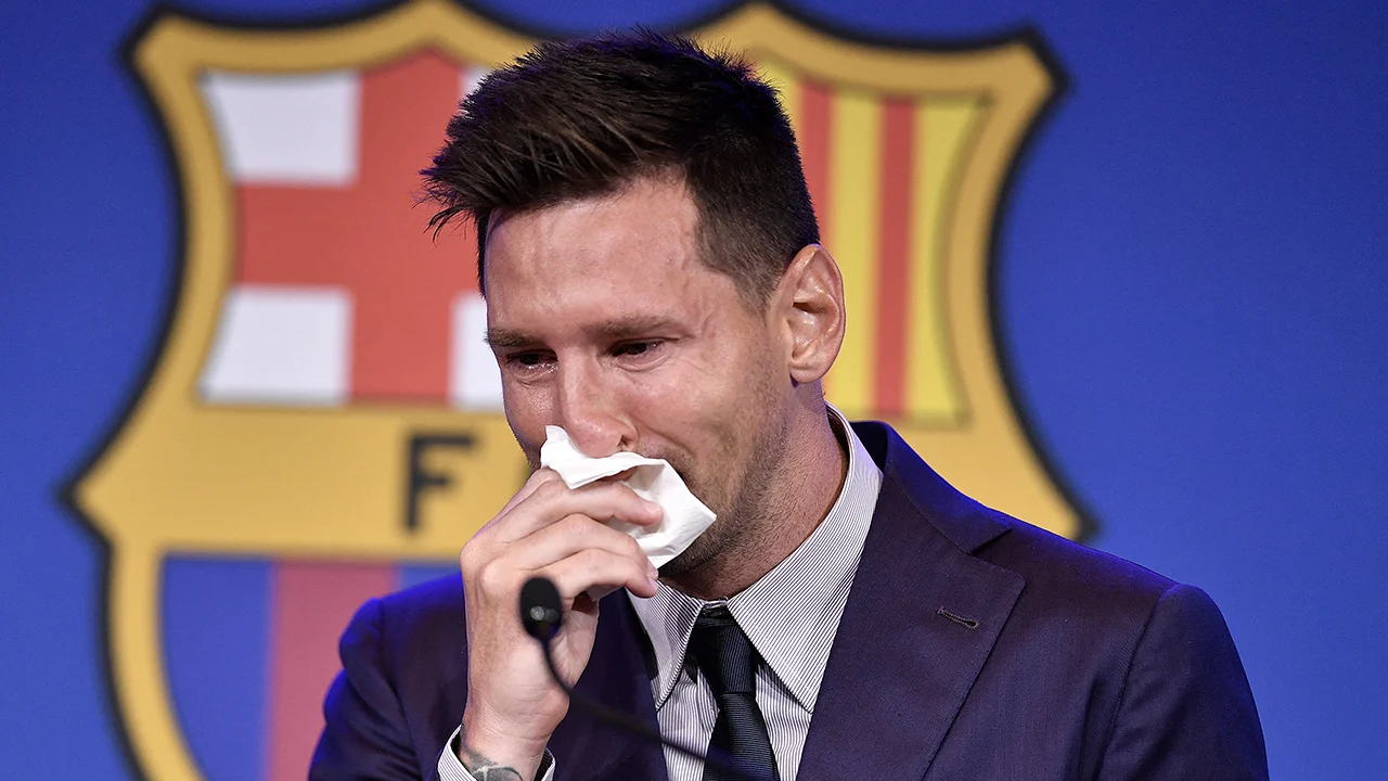 'Tissue met tranen van Messi staat te koop op veilingsite'