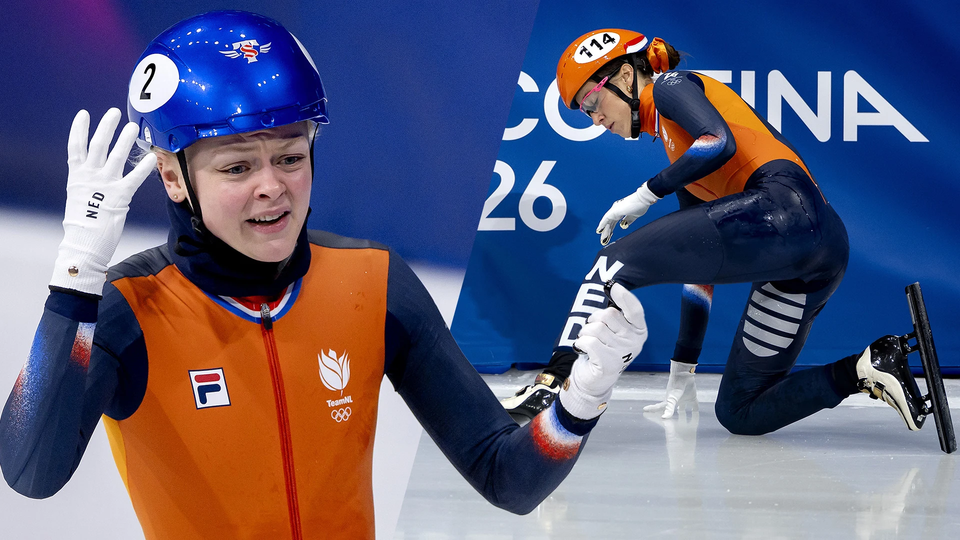 Video: Bizarre ontknoping in halve finale shorttrack; Velzeboer en Schulting na val uitgeschakeld