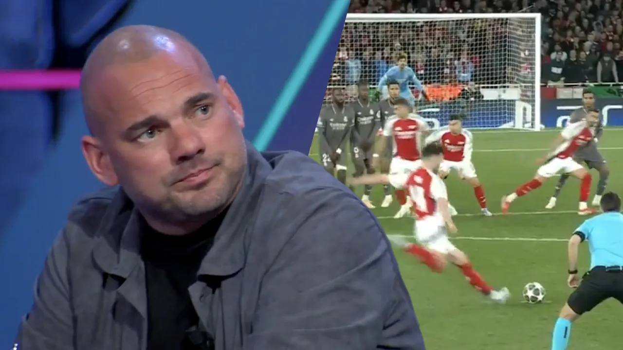 Sneijder kritisch op rol Courtois: 'Vertrouwt hij op z'n muurtje, dan heeft hij 'm wel!'