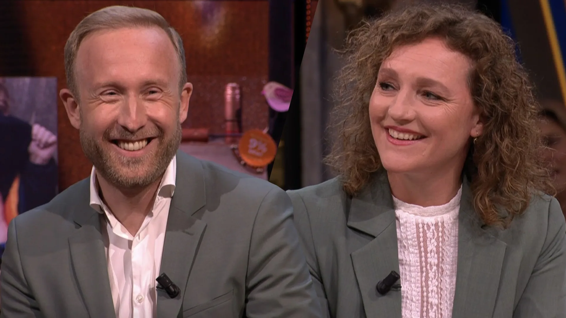 ANWB-koppeltje: Renske Leijten en Raymond Mens verschijnen in dezelfde outfit bij Vandaag Inside