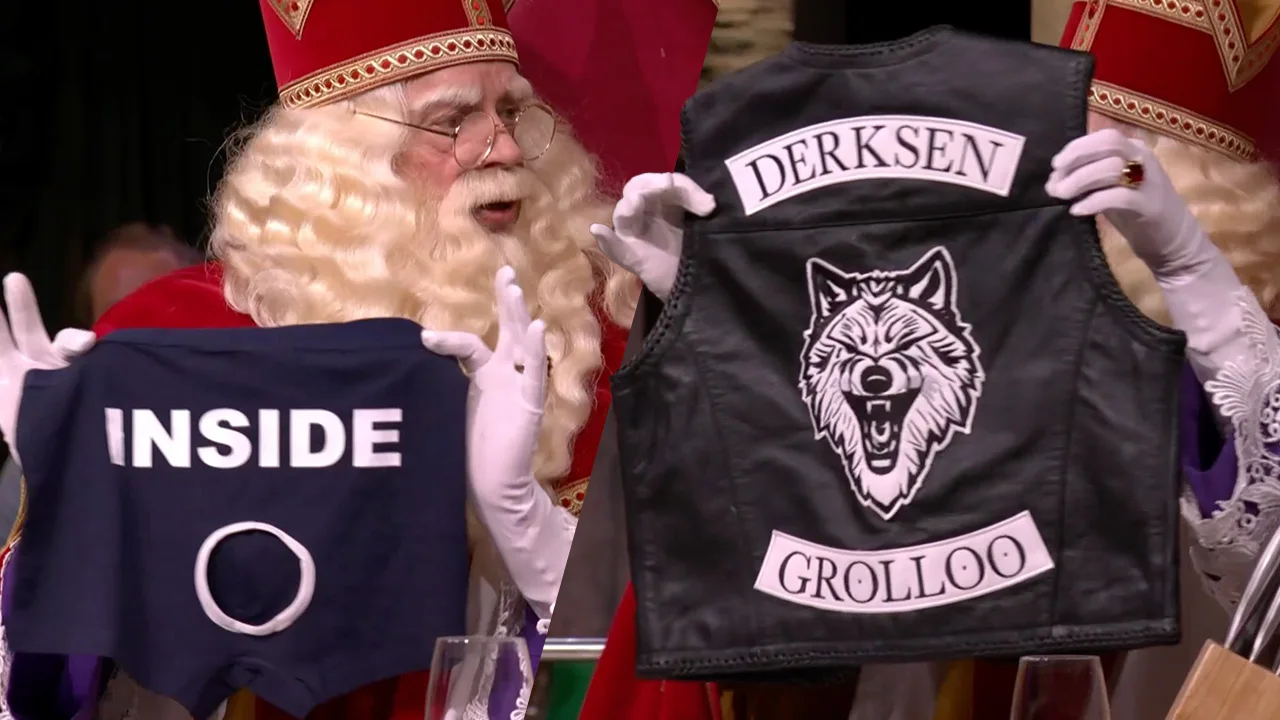 Alle Sinterklaascadeaus op een rij: motorjack voor Johan, boxer voor Albert en vakantiedagen voor René