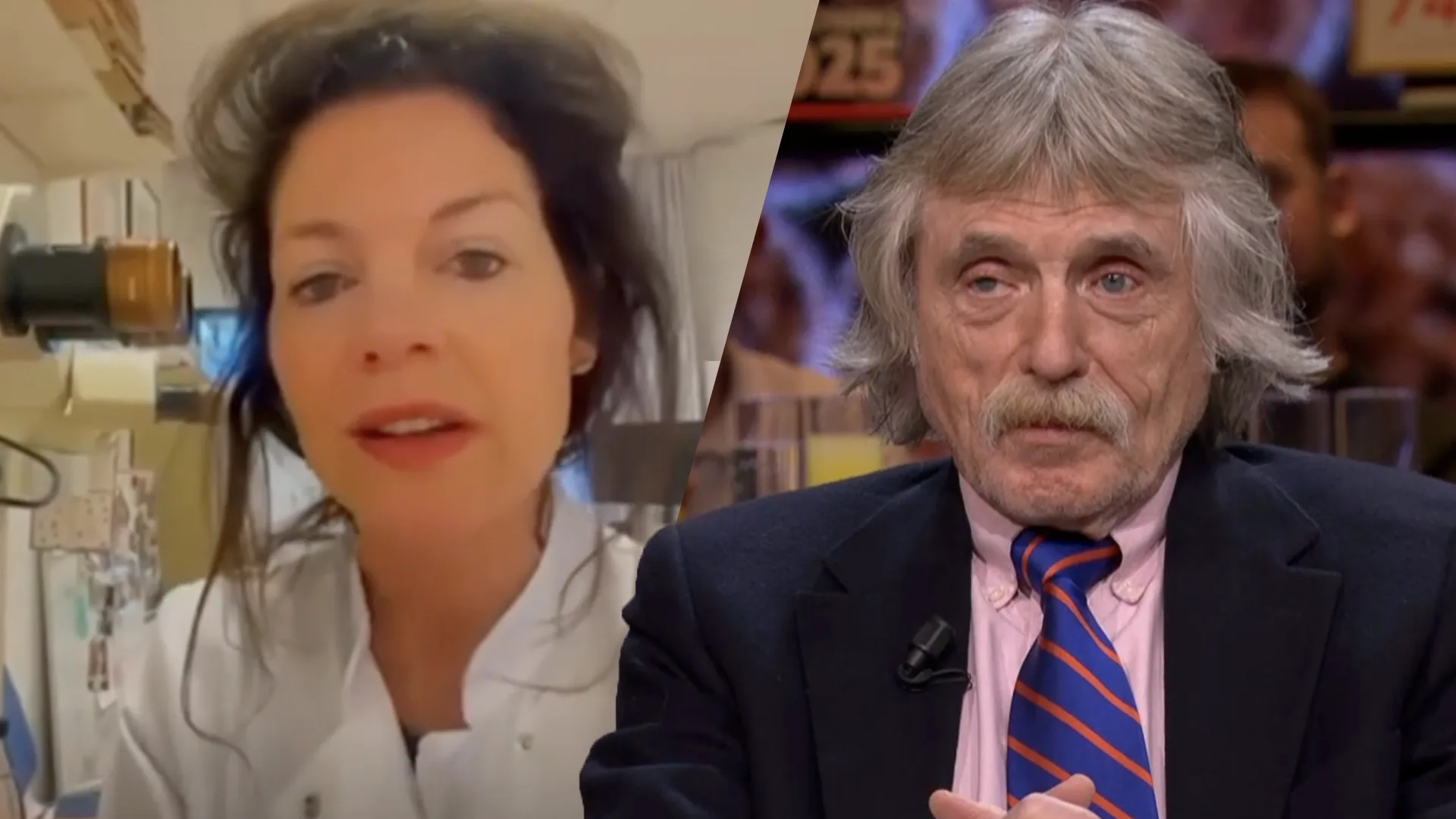 Johan Derksen reageert op felle kritiek van longpatholoog Danielle Cohen op zijn uitspraken