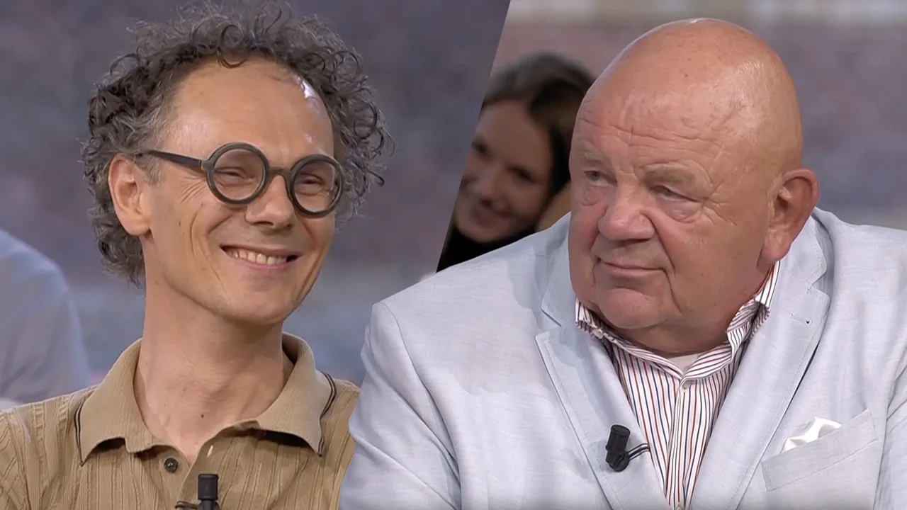 Ben van der Burg en Pieter Cobelens dinsdag aan tafel bij De Oranjezomer!