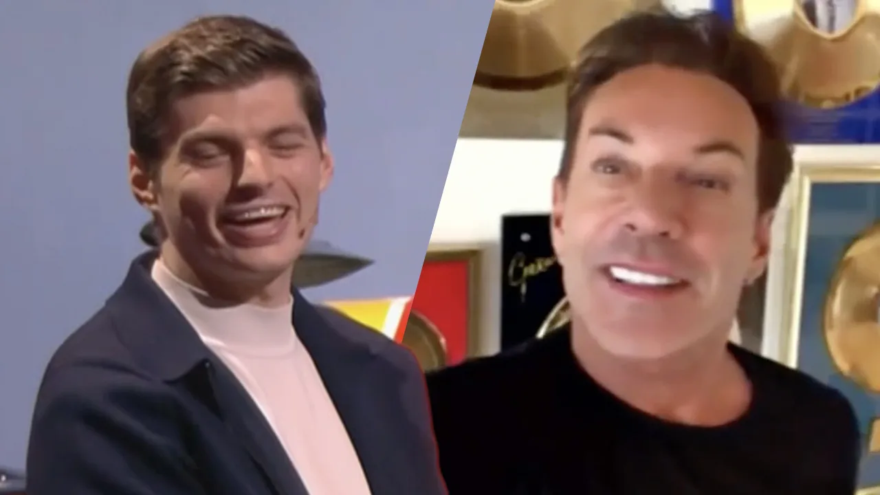 Video: Max Verstappen wordt verrast met opvallende uitnodiging van Gerard Joling