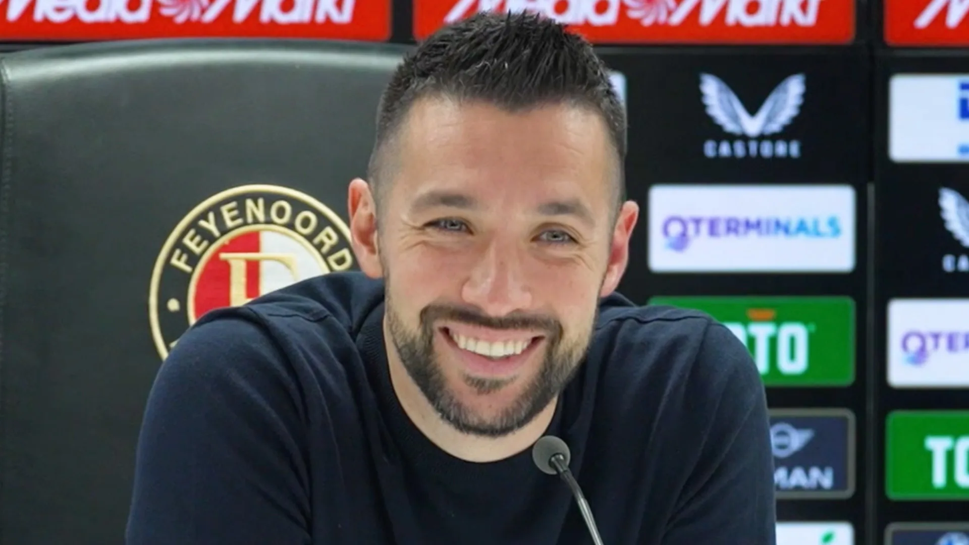 Farioli blijft rustig na winst op Feyenoord: 'De wedstrijd is al voorbij'