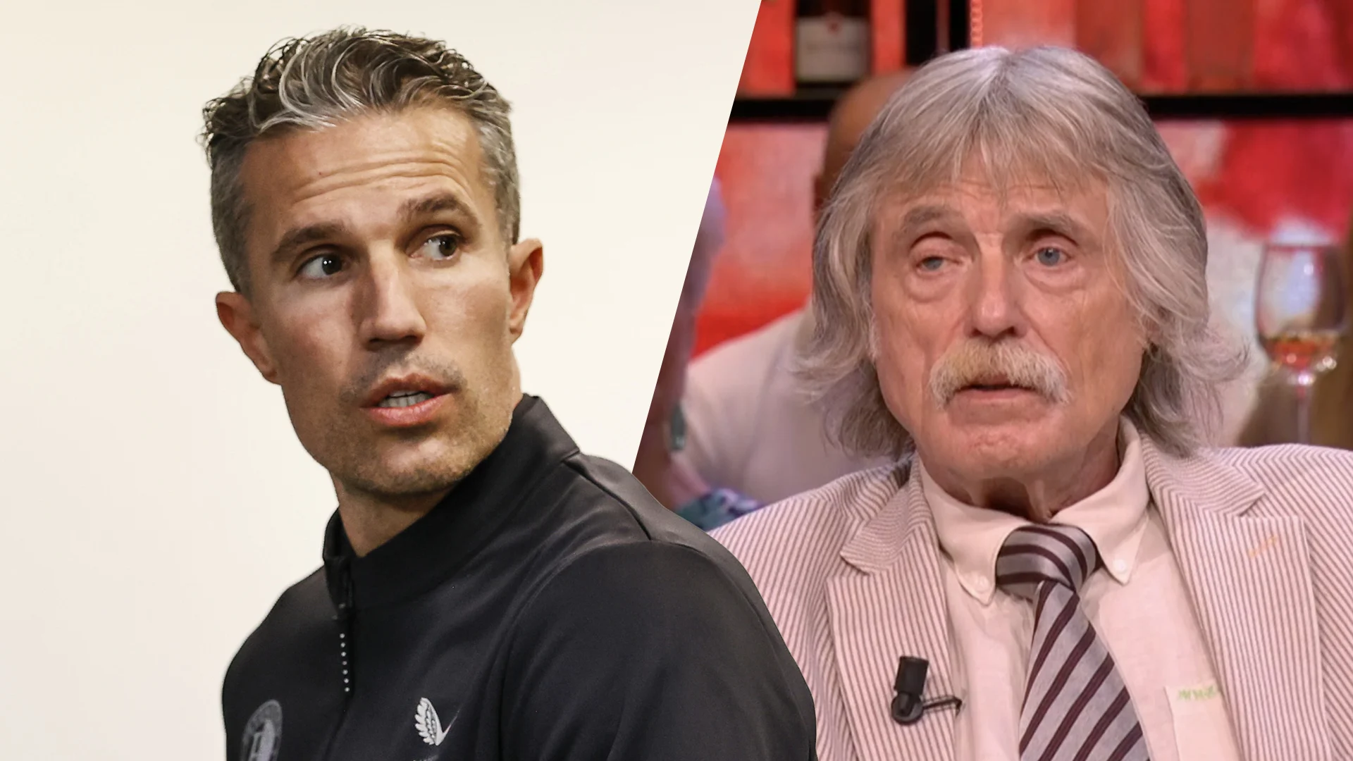 Johan Derksen concludeert: 'Dan is het onverantwoord dat Van Persie de leiding heeft bij Feyenoord'