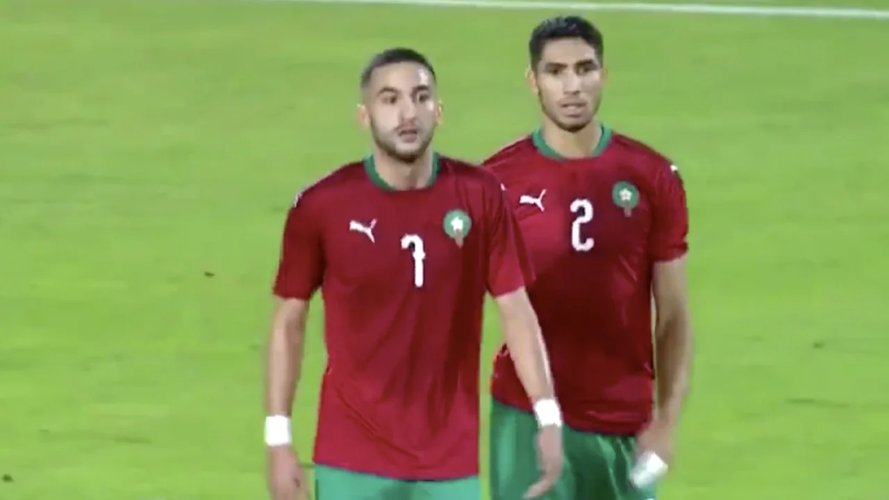 Twee doelpunten en assist in half uur voor Ziyech bij Marokko