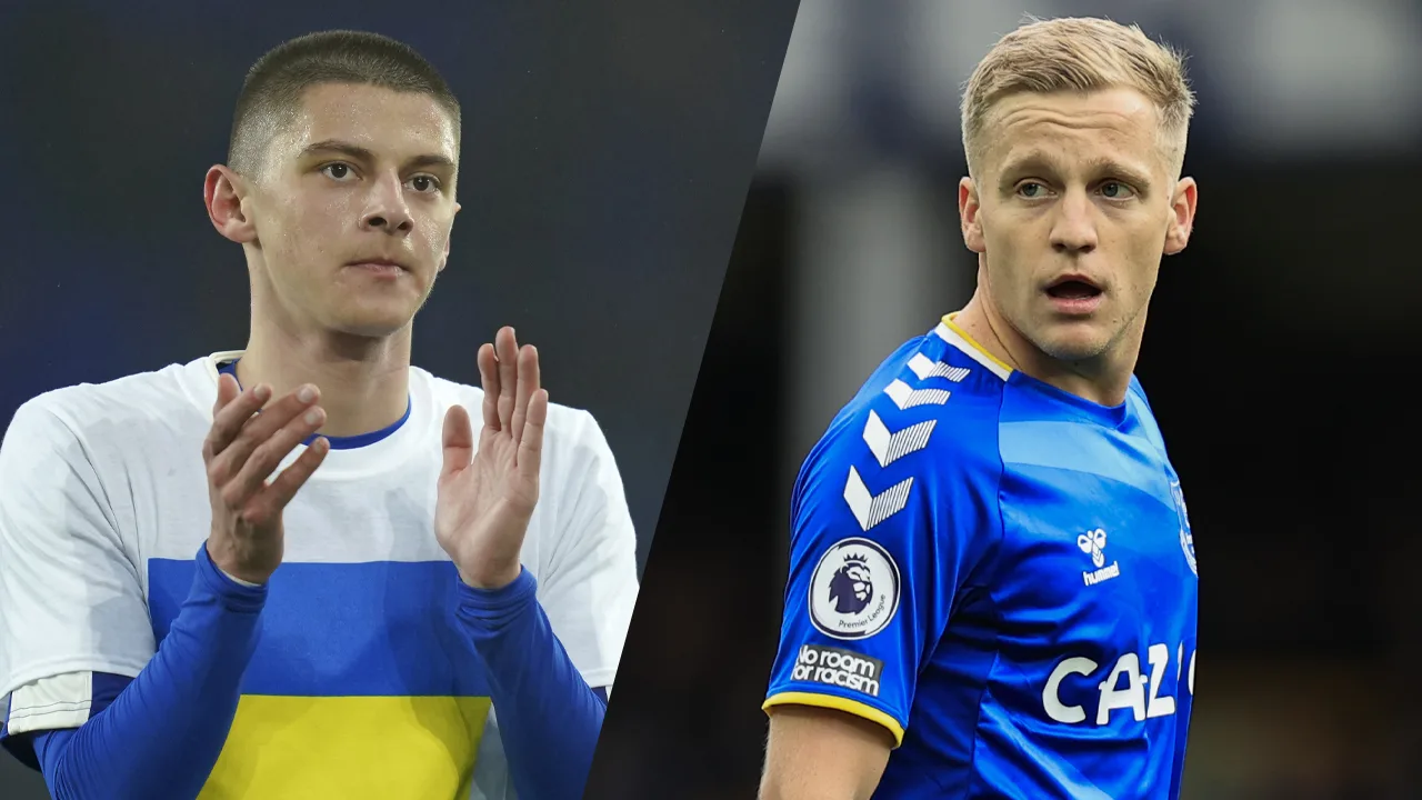 Van de Beek ontroert Oekraïense ploeggenoot met gebaar richting oorlogsvluchtelingen