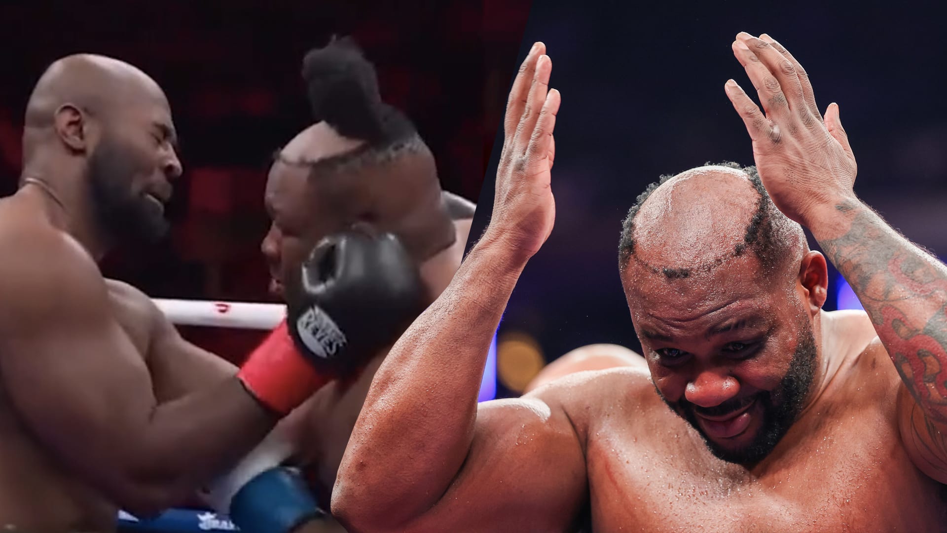 Video: Amerikaanse bokser krijgt rake klappen en verliest toupet tijdens gevecht