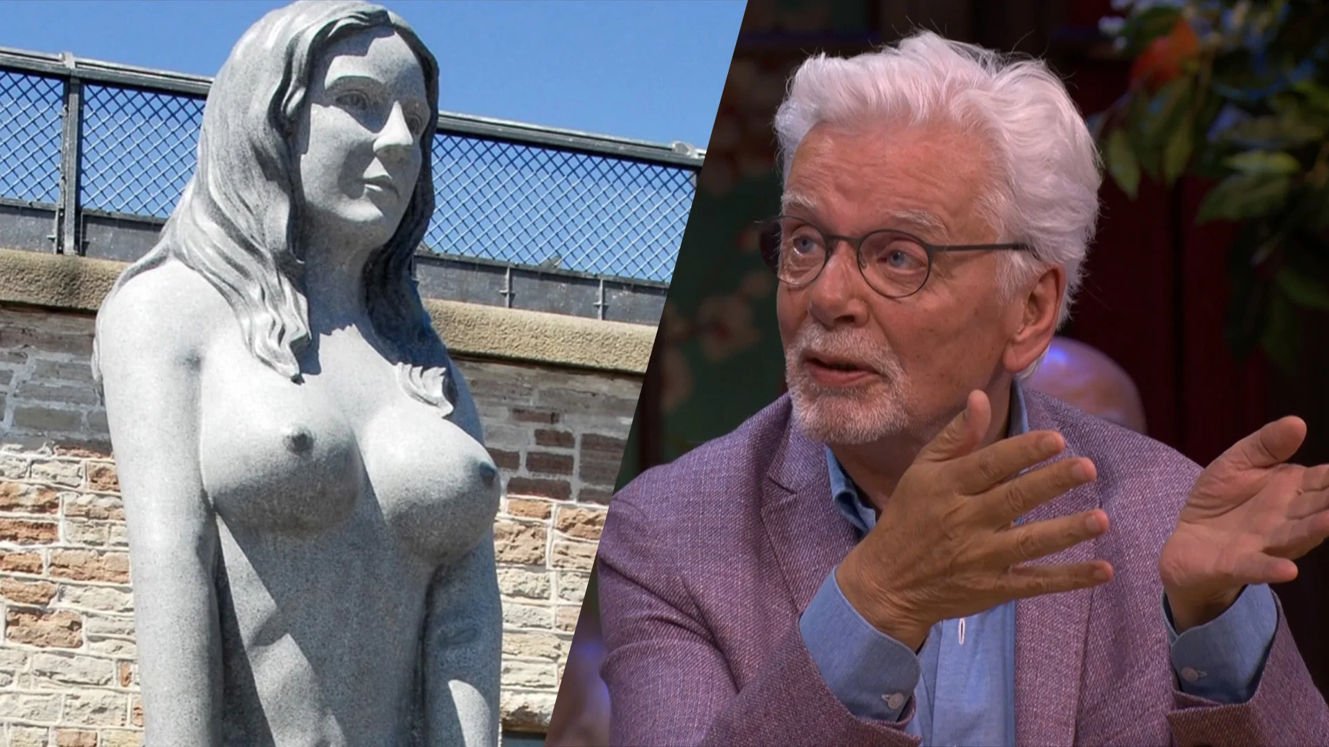 Jan Slagter snapt niet dat zeemeermin-beeld met grote boezem weg moet: 'Zeer preuts!'