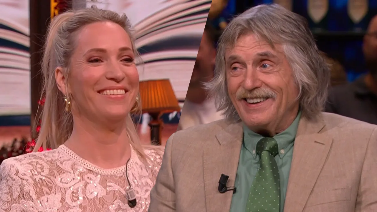 Hélène Hendriks kan rekenen op feedback van Johan Derksen: 'Knetterharde humoristische mailtjes'