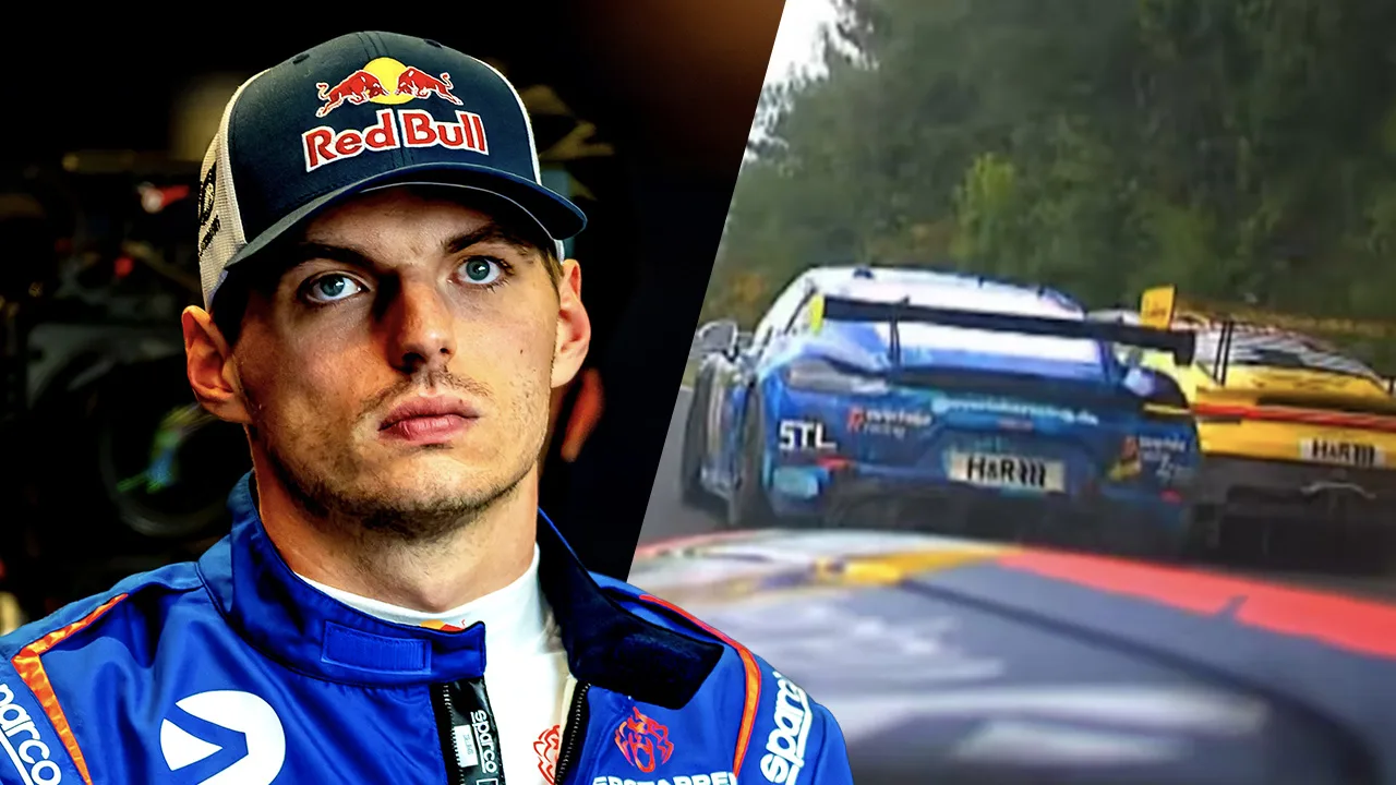 Video: dashcambeelden tonen hoe Max Verstappen crash weet te vermijden
