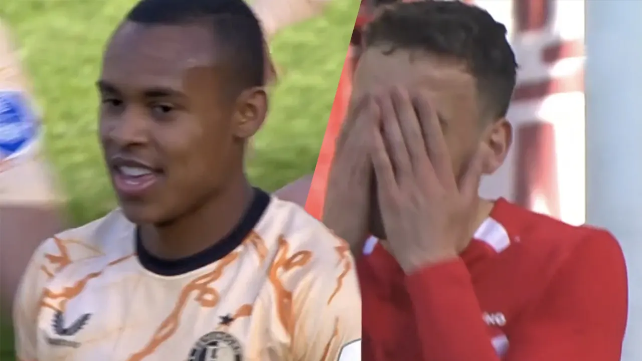 Videogoal: Feyenoord op voorsprong in Alkmaar door eigen doelpunt AZ