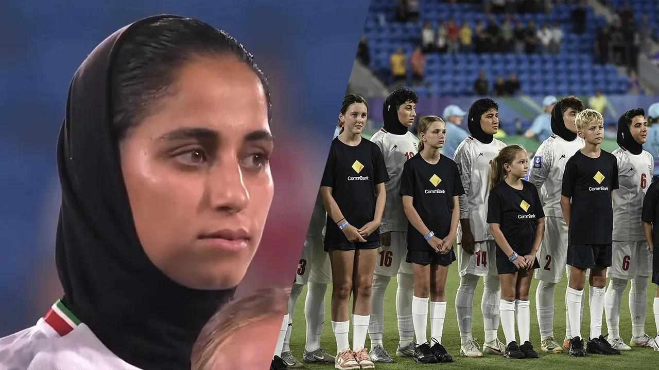Video: krachtig statement: Iraanse voetbalsters weigeren mee te zingen met volkslied