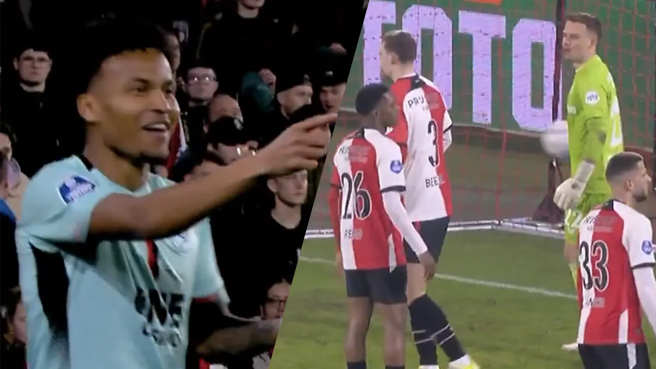 Videogoal: Almere City komt vroeg op voorsprong bij Feyenoord