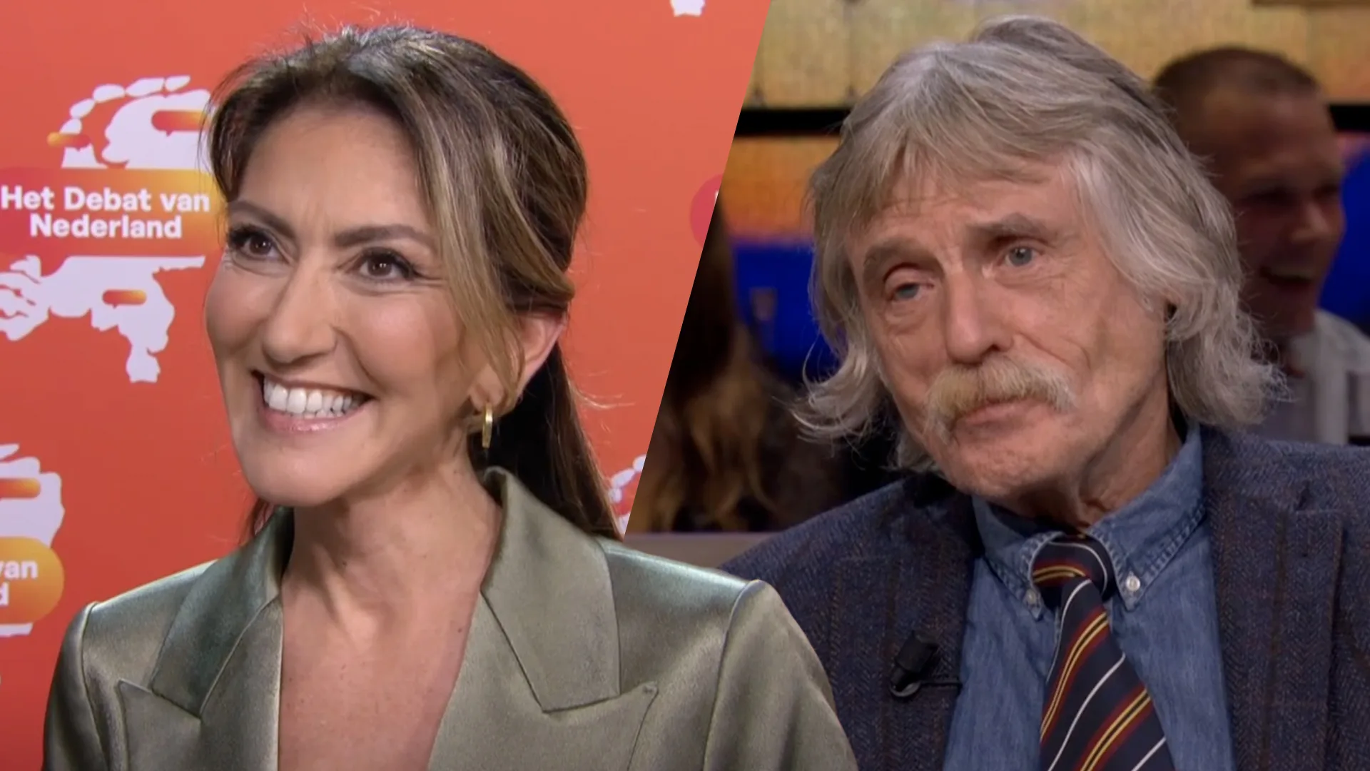 Johan Derksen hoort dat Dilan Yeşilgöz met hem op date wil: 'Een filmpje en een hotelletje!'