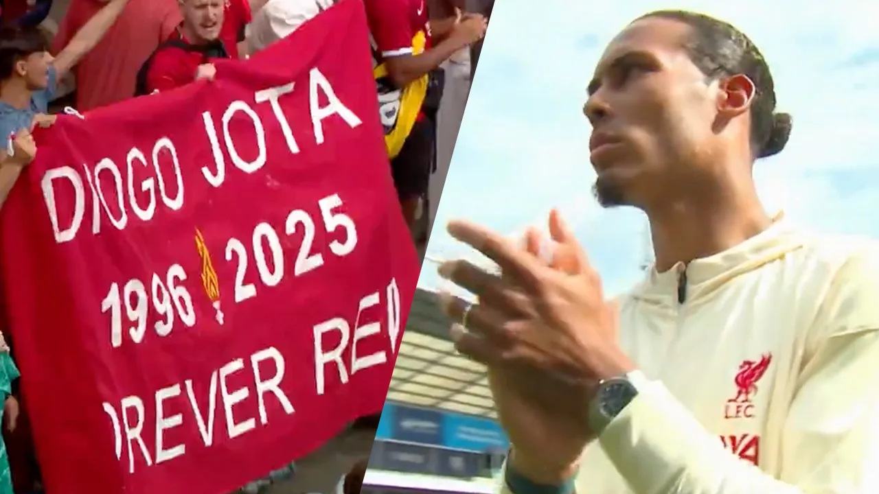 Video: Liverpool-supporters eren Diogo Jota met oorverdovend eerbetoon