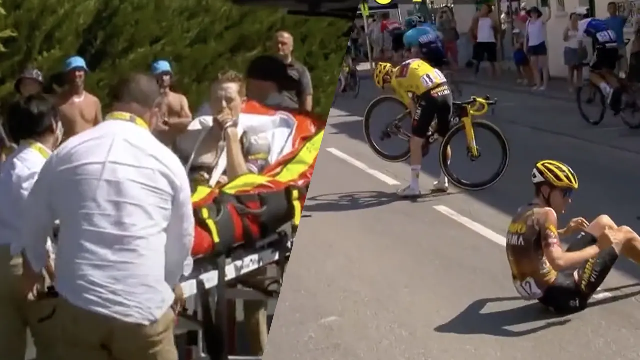 Drama voor Jumbo-Visma: Kruijswijk uit Tour na val, ook Vingegaard onderuit