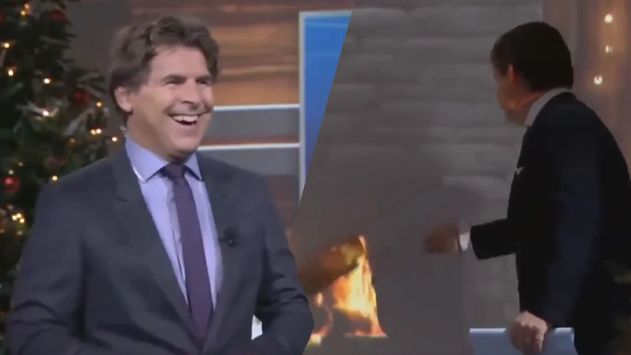 Throwback: Mario Been gooit houtblok tegen kunstmatig haardvuur