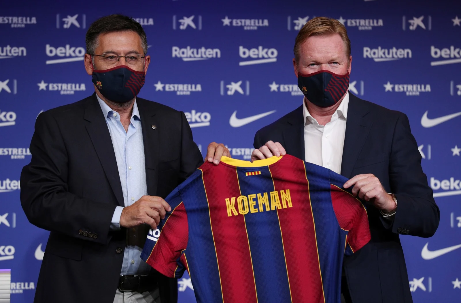 Koeman gepresenteerd bij Barcelona: 'Eerste doel is Messi behouden' 