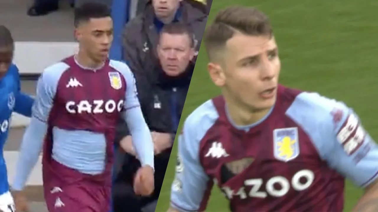Opmerkelijk: Shirts Aston Villa begeven het in duel tegen Everton