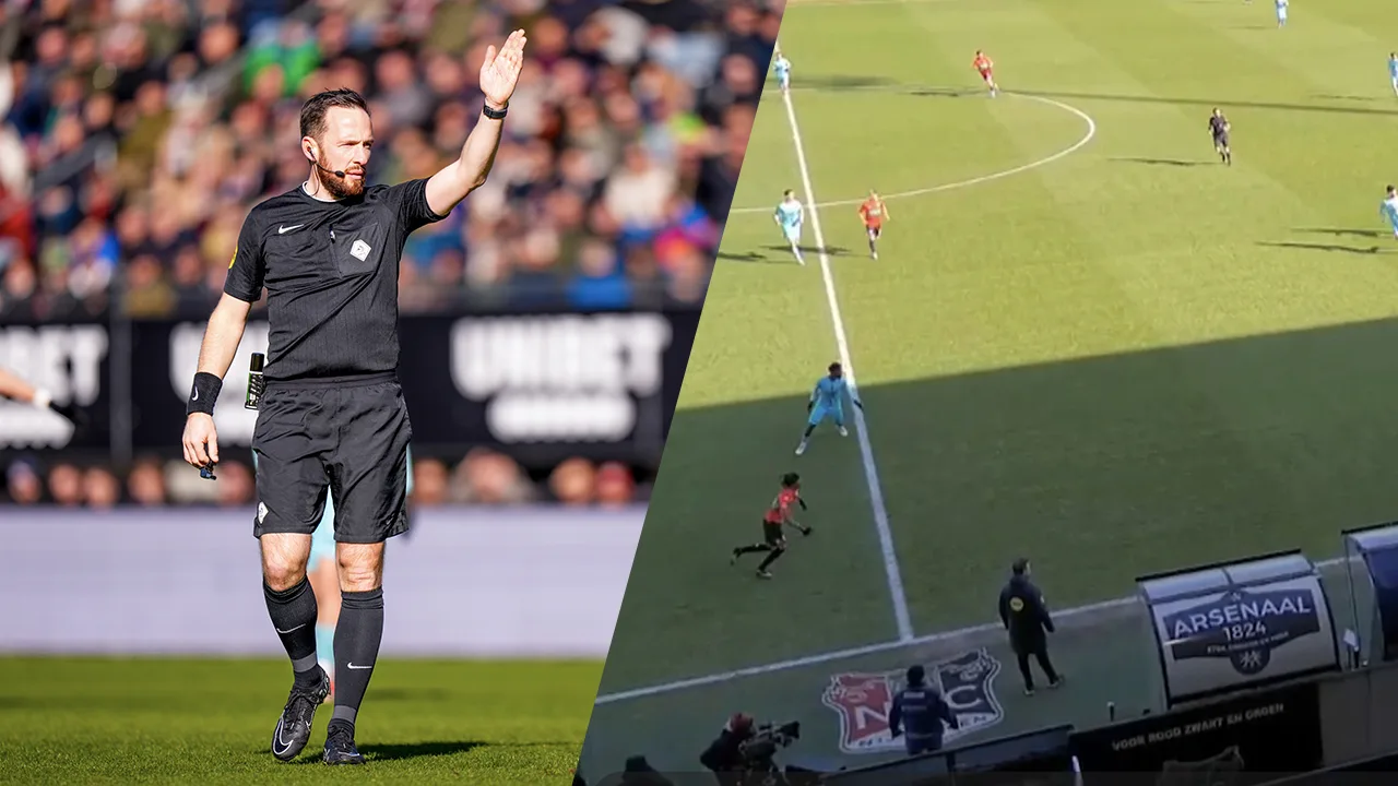 Scheidsrechter Van de Graaf geeft fout bij goal NEC toe: 'Had niet mogen tellen'